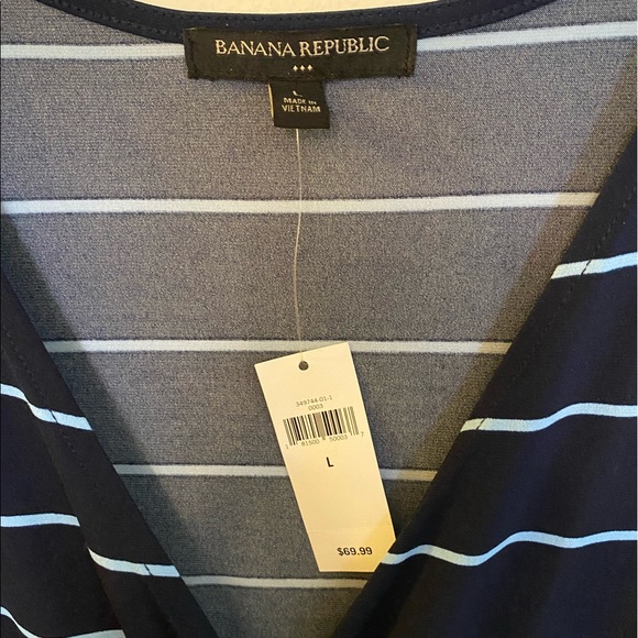 Banana Republic  - Blue Striped Nautical Dress (BRAND NEW W/TAGS) Size: Large - Picture 5 of 8
